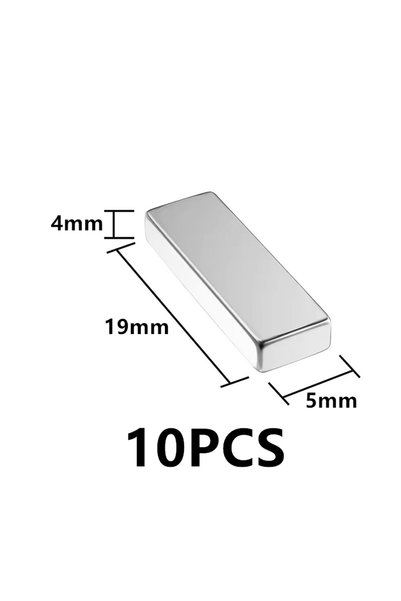 Choice 19x5x4--10PCS Cuboid Long Bar Strong Fridge Magnets Powerful Magnetic ...