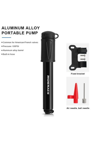 Choice Alloy Bike Pump Portable Mini Cycling Hand Air Pumps High Pressure Bal...