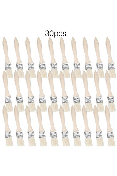 choice2 30pcs 10/20/30pcs short wooden handle art brushes, hog bristle brushe...