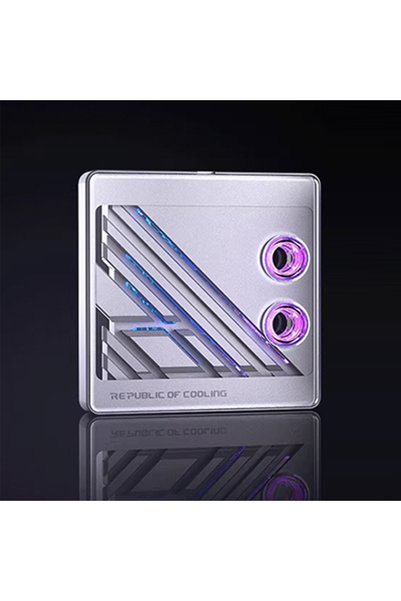 Choice1 Silver BOOO ROC-L Split Copper CPU Water Block 0.08mm Waterway, Metal...