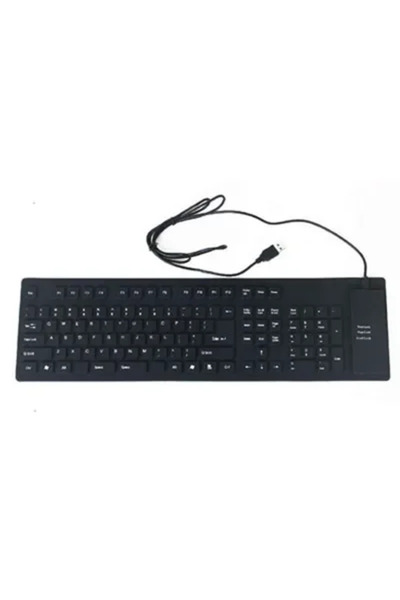 Choice1 لوحة مفاتيح سيليكون قابلة للطي جديدة بـ 109 مفتاحًا، سلكية USB بـ 85/...