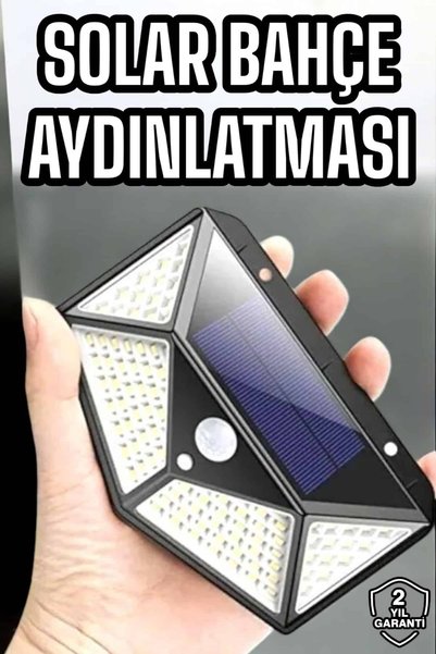 Marsilyan Güneş Enerjili Bahçe Aydınlatma Lambası Solar 100 Led Lamba AKL48JD5