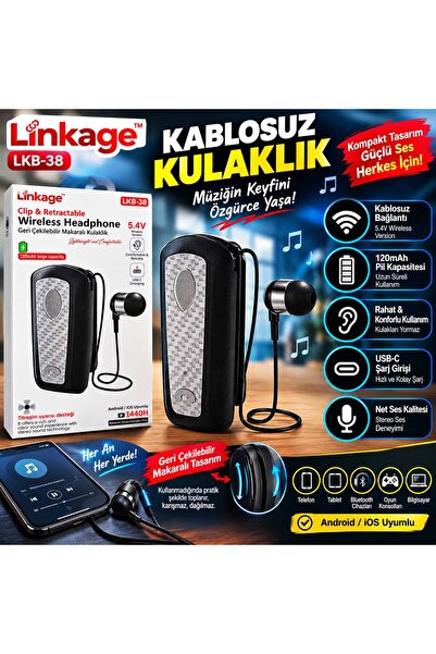 Lisinya LKB-38 Makaralı Bluetooth Kulaklık -