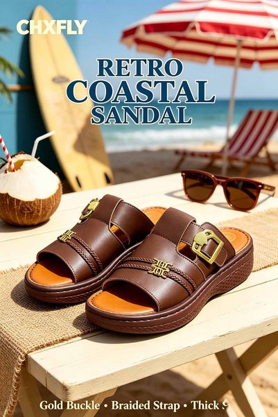 SAUDI STEPS Lightweight Men's Slippers Saudi Local Production Breathable Text...