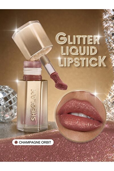 SHEGLAM Stardust Swipe Glitter Likit Ruj - Işıltılı ve Simli Dönüşen Likit Ruj