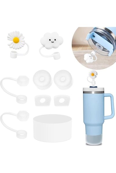 GENERAL Stanley Cup Accessories Set Including 6 Pcs Silicone Spill Proof Stop...