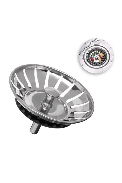OEM Sită Scurgere Inox pentru Chiuvetă și Lavoar Ø7,8 cm, Perforată și Ușor d...