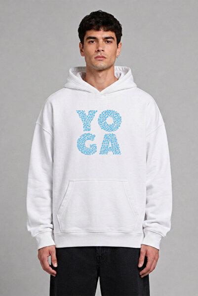 VSRN Φούτερ με κουκούλα Yoga 2 Design, με προεκτυπωμένο σχέδιο, σε μεγάλο μέγ...