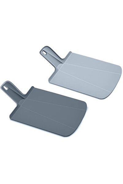 Joseph Joseph Chop2Pot Plus Large Folding Chopping Board, Blue-Grey, Textured...