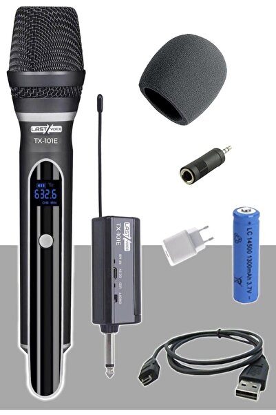 DY Lastvoice Tx-101E Profesyonel UHF Telsiz Kablosuz EL Mikrofonu