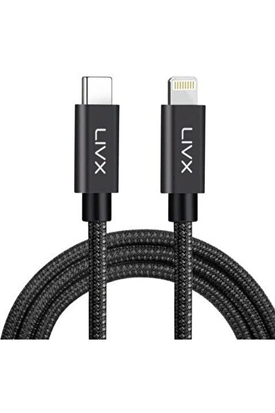 TAKYAKIŞTIR Horizontal 20W Type C to Lightning iPhone iPad Hızlı Şarj ve Data Kablosu Space Gray BRT (3 Metre)