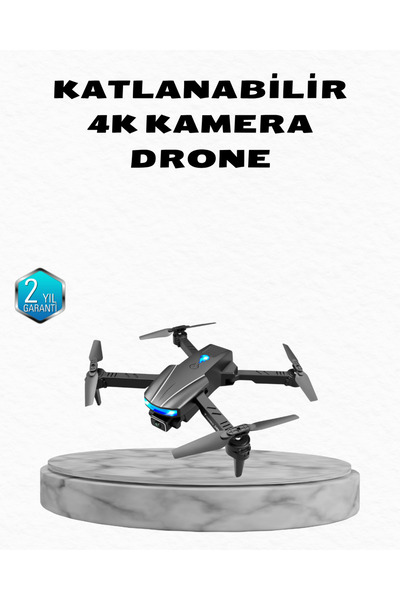 AKILLI 4K Kamera Özellikli Katlanabilir Drone Wi-Fi ve Yükseklik Sabitlemeli