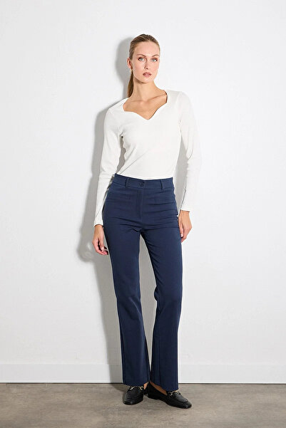 Gusto Magic Flare Pants - Navy Blue