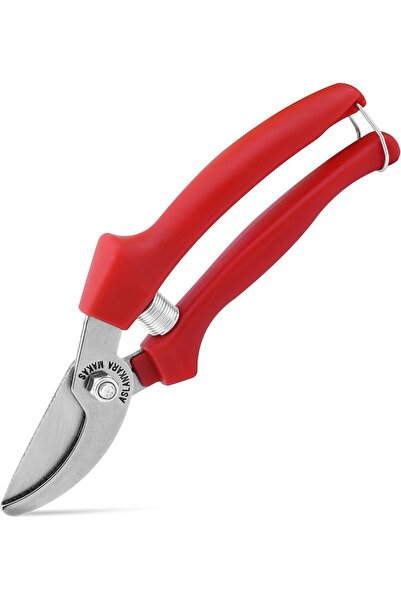 DY Aslankara Budama Grape Vine Scissors Curved Red 21 cm