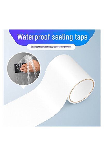 OEM Banda Reparatii Impermeabila Alba 1,5m x 5cm, Silicon Flexibil si Rezistent