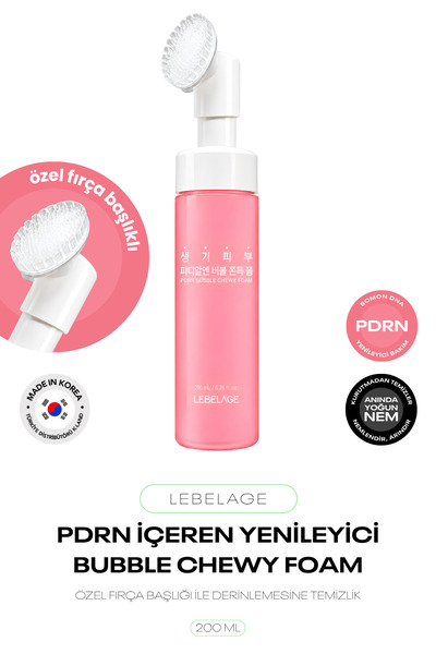 LEBELAGE Temizleme Aparatlı PDRN Temizleme Köpüğü PDRN Bubble Chewy Foam