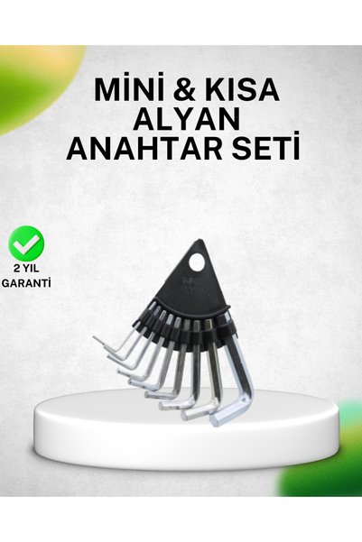 Marsilyan 9 Parça Alyan Anahtar Seti Isıl İşlem Görmüş Dayanıklı Çelik AKL48JD5