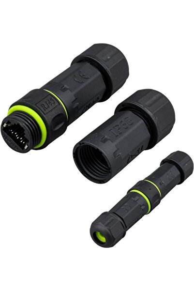 TAKYAKIŞTIR Su geçirmez IP68 Korumalı RJ45 Ethernet Konnektör Soketleri CAT6/CAT5E/CAT5 Network Ağ Kabloları