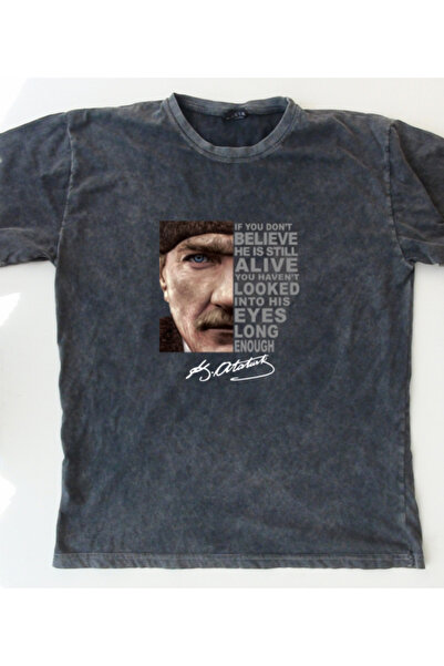 mAddog Atatürk "He Is Still Alive" / Large Print on the Back / Large Size (Relax Fit) 13XL ---- >>Small