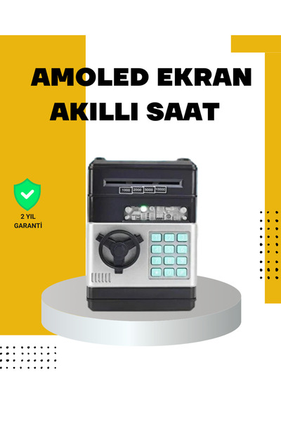 Çocuklar İçin Şifreli ATM Kasa Para Yutan Kumbara