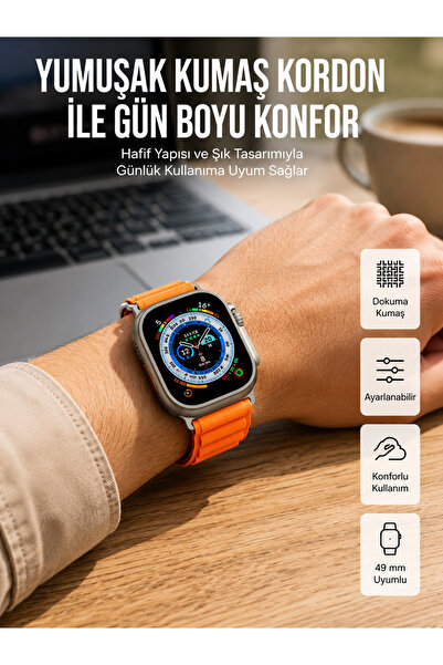 Lisinya Smart Watch Ultra Compatible with Android & Ios with Call Notificatio...