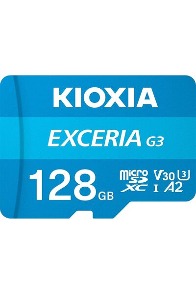 ART3 EXCERIA G3 128GB microSDXC Hafıza Kartı – UHS-I U3 V30 C10 A2, 160/50MB/s'ye Kadar, 4K