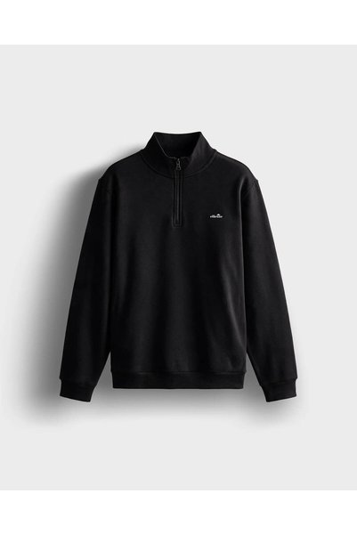 Ellesse Μαύρο ανδρικό φούτερ με φερμουάρ 6WM1010