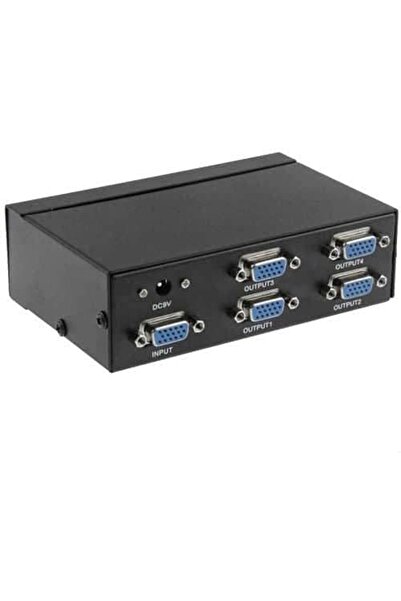 TinyBox 4 Port Vga Splitter Vga Çoğaltıcı VGA 4 VGA Çoklayıcı 200Mhz