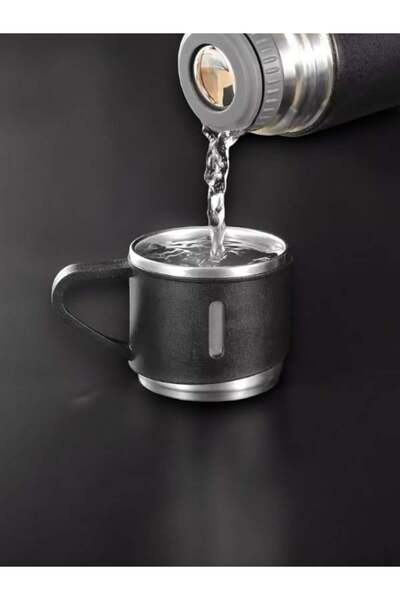 TheGencoo Thermos Set with 3 Glasses