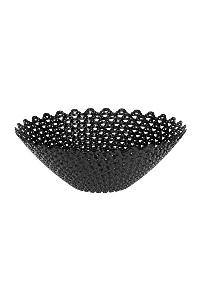 OEM Bol negru cu Impletit pentru Fructe Ø34.5x12cm – fructele rămân la vedere...