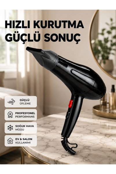 Eco Lounge Tüm Saç Tipleri İçin 2200W Güçlü Fön Makinesi
