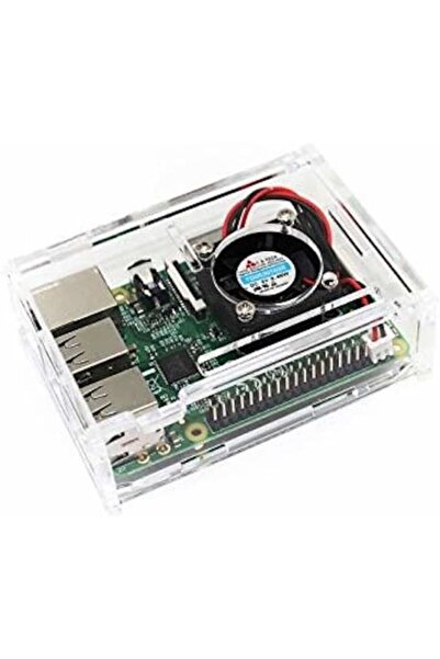 StepCo Raspberry Pi 4 Soğutma Fanlı Şeffaf Kutu