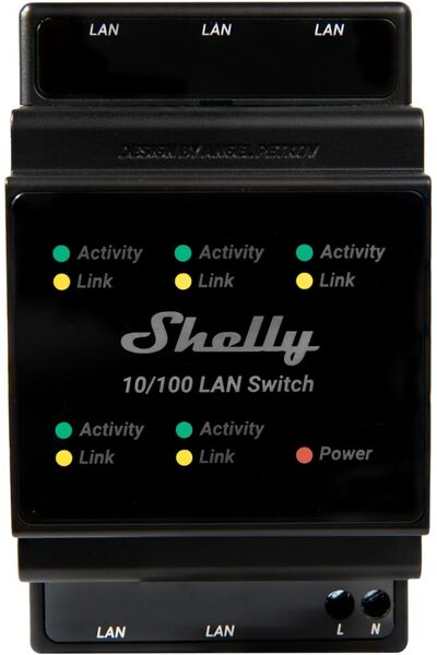 LAN Switch | DIN rayı için Ethernet ağ anahtarı (10/100 Mbps) | 5 RJ45 bağlantı noktası | 110 V - 23