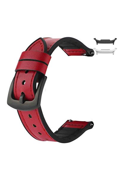 VD VERY DREAM Hybrid leather-silicone strap compatible with Samsung Galaxy Wa...