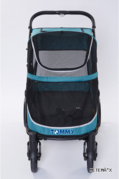 Tommy METEMIX Evcil Hayvan Arabası Turkuaz 112*65*100cm (190046) Max 40kg