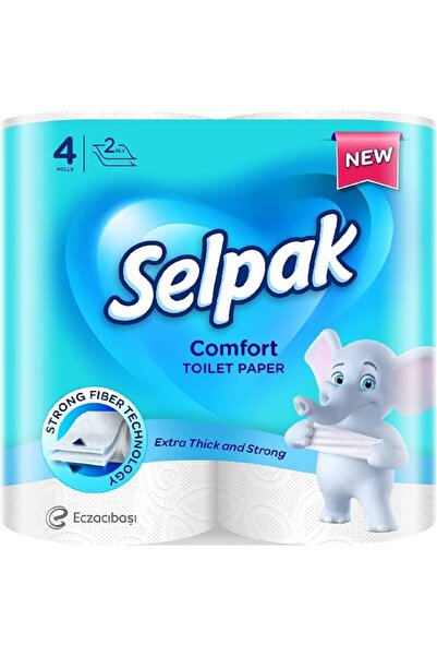 Selpak 2 Ply Toilet Paper 4 Rolls 150 Sheets