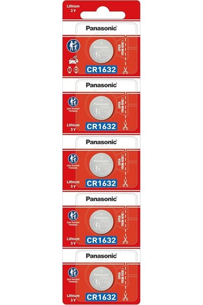 PANASONIC PROFESSIONAL بطارية باناسونيك Coin 3 فولت CR1632، عبوة من 5 قطع