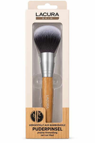 LACURA Skin – Pensulă pentru pudră cu mâner din bambus