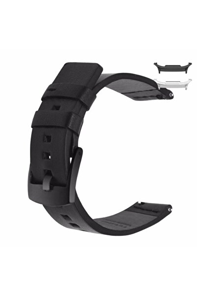 VD VERY DREAM Curea din piele compatibilă cu Samsung Galaxy Watch8 44mm, Negru