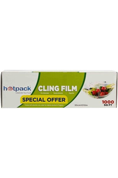 Hotpack غلاف بلاستيكي 30 سم 1000 قدم مربع