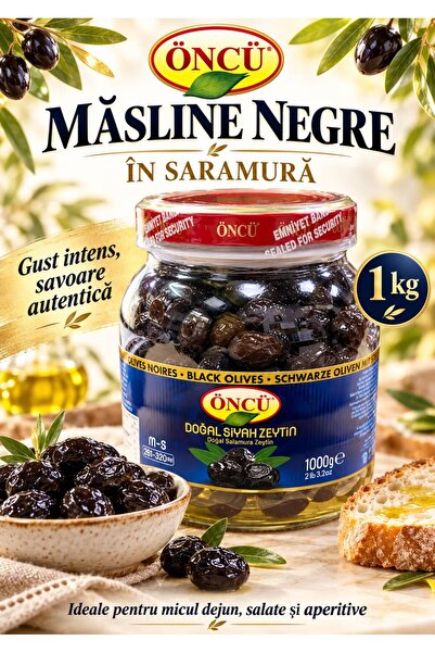 Öncü Măsline negre în saramură, 1 kg