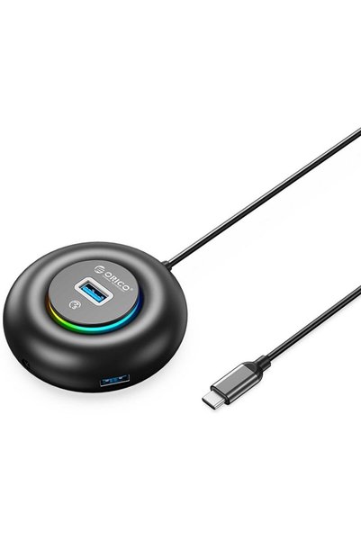 Orico YXR4-C3 Διανομέας USB RGB με 4 θύρες USB-A 3.0 και θύρα ήχου/μικροφώνου...