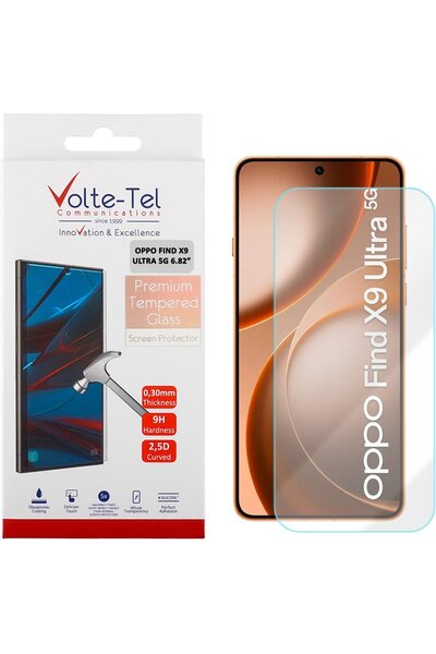 Volte-Tel Σκληρυμένο Γυαλί Oppo Find X9 Ultra 5G 6.82 ιντσών 9H 0.30 χιλιοστά...
