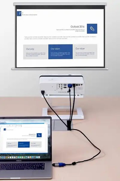 Tradebit Adaptor USB-C 3.1 la VGA D-Sub Full HD 1080p 60 Hz, tip C, convertor, adaptor