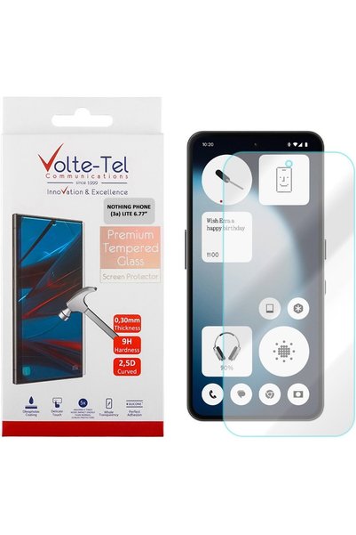 Volte-Tel Σκληρυμένο Γυαλί Nothing Phone (3a) Lite 6.77 ιντσών 9H 0.30 χιλιοσ...