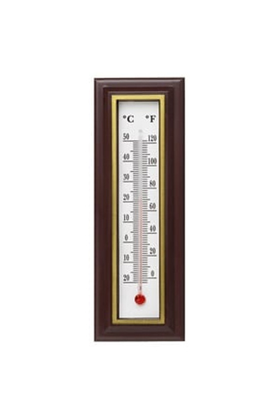 OEM Termometru de Perete din Plastic Maro 18.5cm