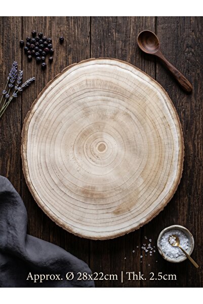 Target Home Πλατώ σερβιρίσματος Decor κορμός δέντρου Φ33x2,5εκ.