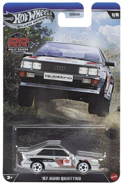 mattel Hot Wheels Ασημένια Σειρά: Αγωνιστικά Ράλι - Όχημα Audi Quattro '87 (J...