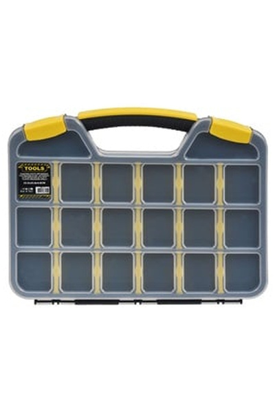 OEM Black Yellow Compartmented Tool Box 32.5x25.8x4.8cm