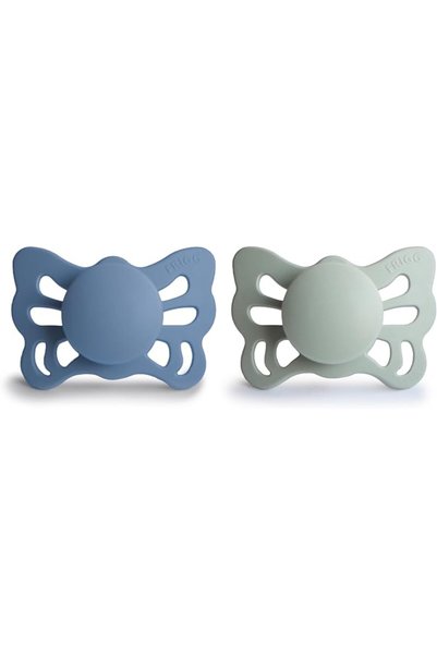Tenuta Friggiali FRIGG Butterfly Anatomical Silicone Baby Pacifier 0-6M 2-Pac...